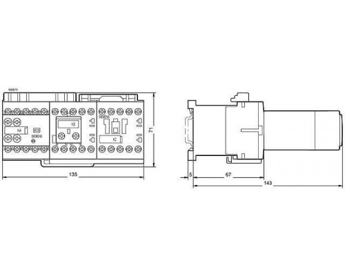 3RA1416-8XB31-1BB4 контакторная сборка
