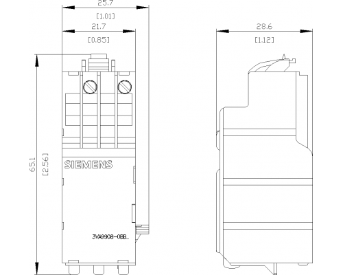 3VA9908-0BB25 автоматический выключатель Sentron