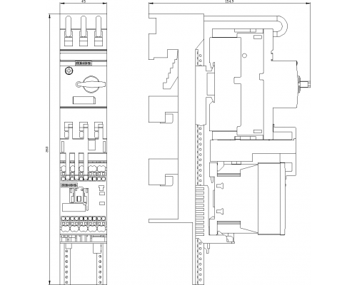 3RA2110-1JH16-1AP0 пусковая сборка Sirius