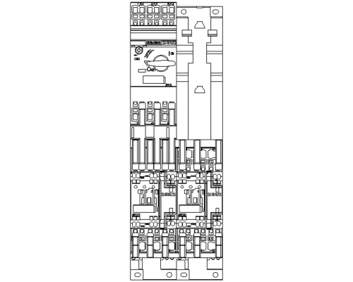 3RA2220-1KF24-0AP0 пусковая сборка Sirius