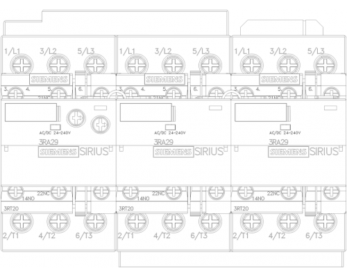 3RA2426-8XF32-1AL2 пусковая сборка Sirius