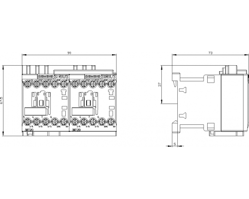 3RA2317-8XB30-1BW4 пусковая сборка Sirius