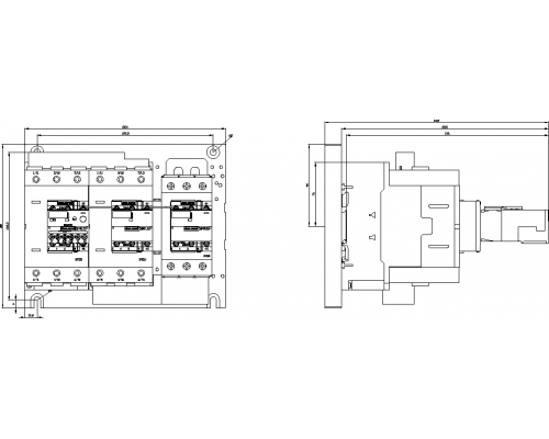 3RA2444-8XH32-1NB3 пусковая сборка Sirius