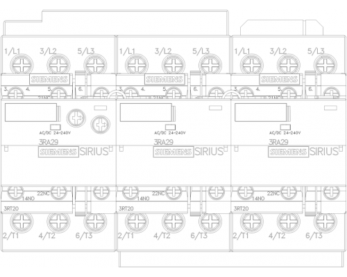 3RA2426-8XF32-1BB4 пусковая сборка Sirius
