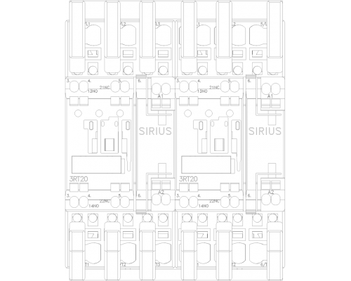 3RA2324-8XB30-2AK6 пусковая сборка Sirius