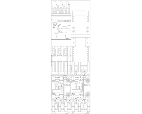 3RA2220-1FH24-0BB4 пусковая сборка Sirius