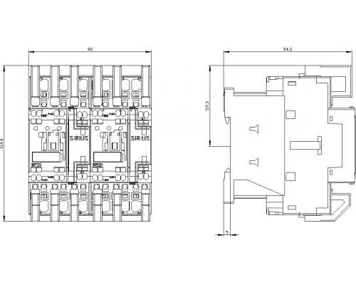 3RA2324-8XB30-2AK6 пусковая сборка Sirius