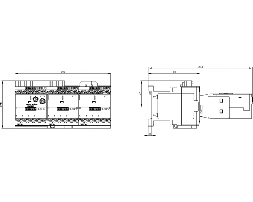 3RA2417-8XF31-1AP0 пусковая сборка Sirius