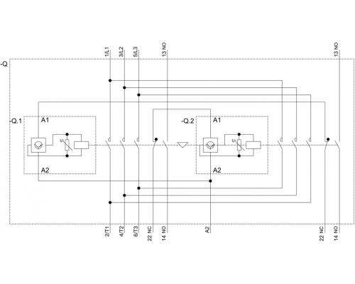 3RA2345-8XE30-1NB3 пусковая сборка Sirius