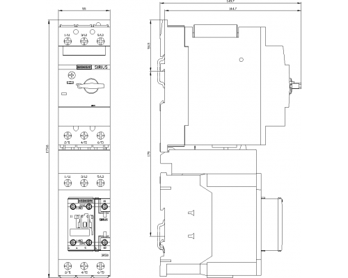 3RA2130-4UA35-0AP0 пусковая сборка Sirius