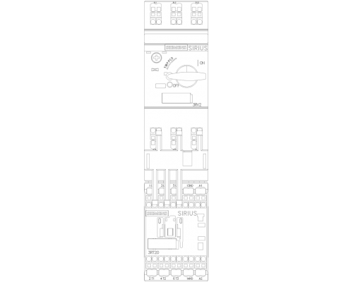 3RA2110-0FE15-1AP0 пусковая сборка Sirius