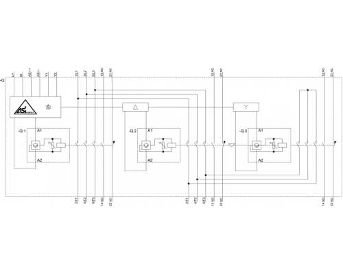 3RA2434-8XH32-1NB3 пусковая сборка Sirius