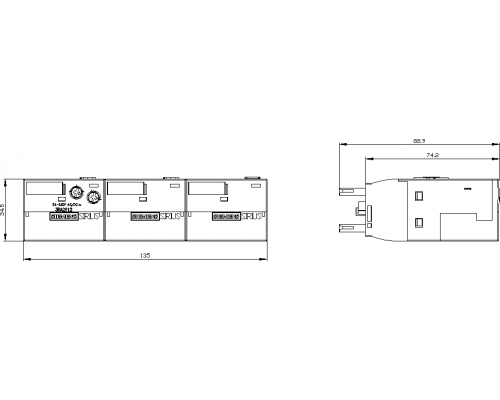 3RA2816-0EW20 пусковая сборка Sirius