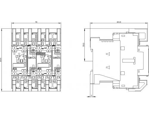 3RA2324-8XE30-2BB4 пусковая сборка Sirius