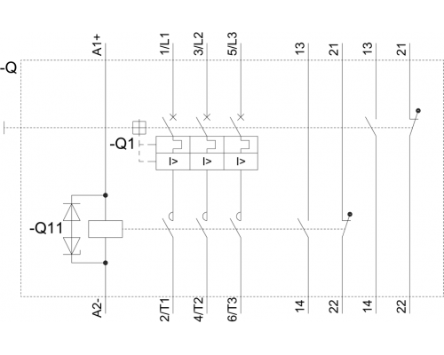3RA2125-1HE24-0FB4 пусковая сборка Sirius