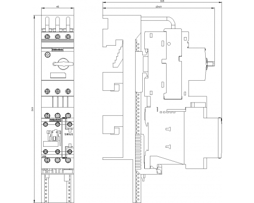 3RA2120-4CD27-0FB4 пусковая сборка Sirius