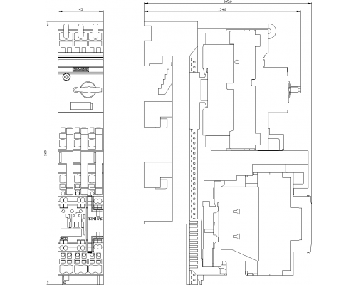 3RA2120-4BH27-0AP0 пусковая сборка Sirius