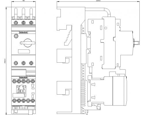 3RA2110-1JD16-1AP0 пусковая сборка Sirius