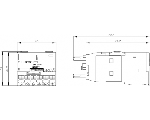 3RA2711-2AA00 пусковая сборка Sirius