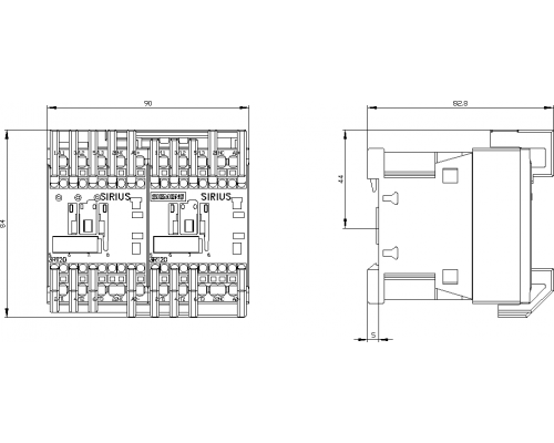 3RA2318-8XE30-2BB4 пусковая сборка Sirius