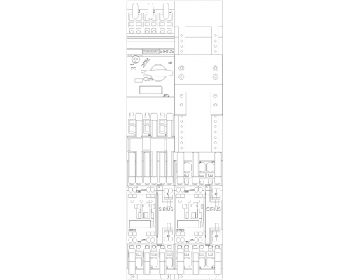 3RA2220-4NH27-0AP0 пусковая сборка Sirius