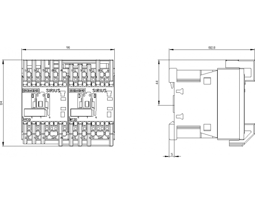 3RA2315-8XB30-2AB0 пусковая сборка Sirius