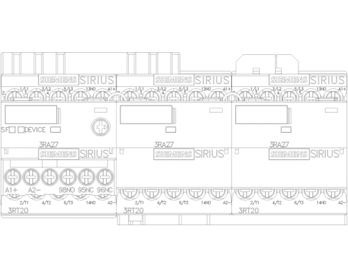 3RA2417-8XE31-1BB4 пусковая сборка Sirius