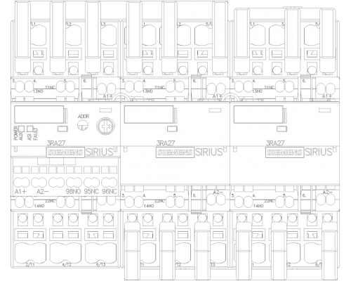 3RA2426-8XH32-2BB4 пусковая сборка Sirius