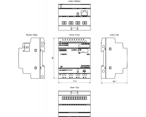 6ED1052-2CC08-0BA2 модуль Logo!