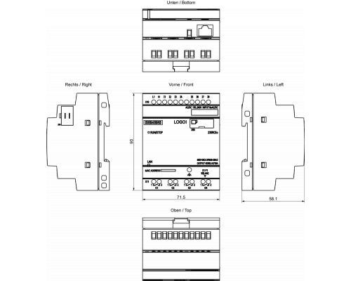 6ED1052-2FB08-0BA2 модуль Logo!