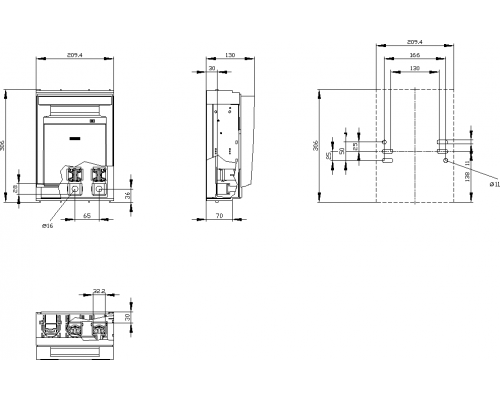 3NP1153-1DA20 предохранительный разъединитель
