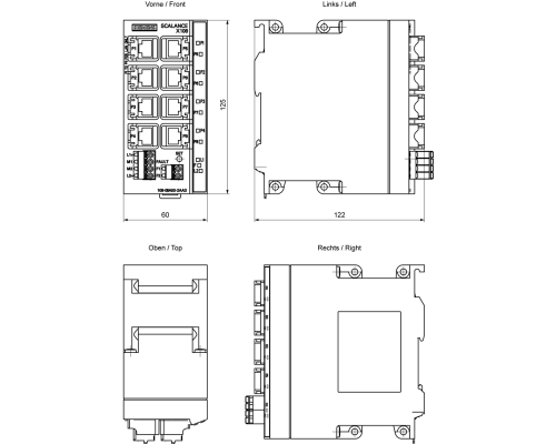 6GK5108-0BA00-2AA3 коммутатор Scalance