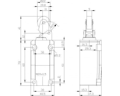 3SE5112-0BE01 позиционный выключатель