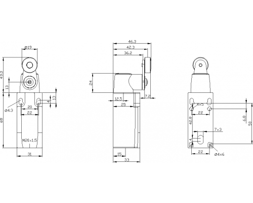 3SE5232-0HK21 позиционный выключатель