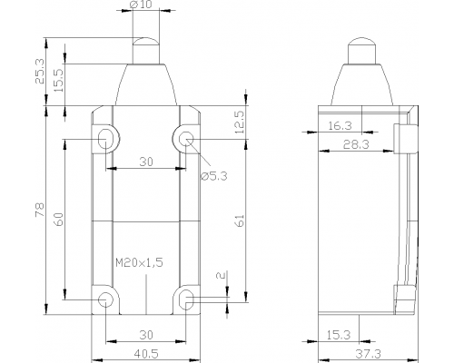 3SE5112-0LC02 позиционный выключатель