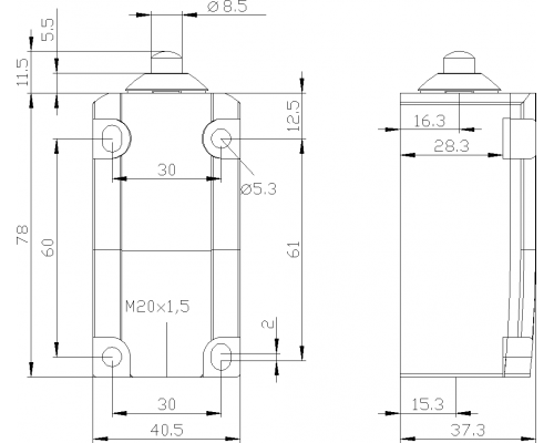 3SE5112-0CB01 позиционный выключатель