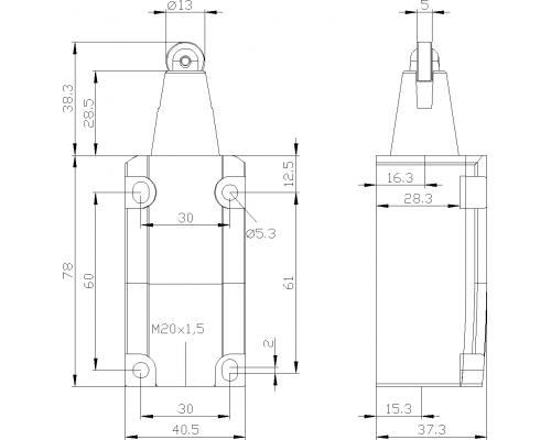 3SE5112-0CD02 позиционный выключатель