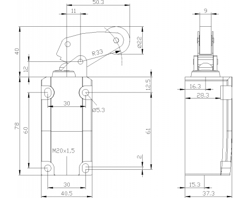 3SE5112-0CF01 позиционный выключатель