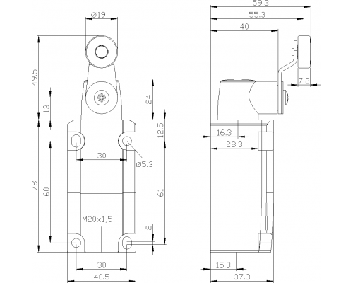 3SE5112-0CH01 позиционный выключатель