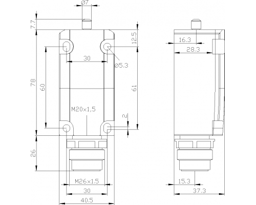3SE5115-0LA00-1AD1 позиционный выключатель